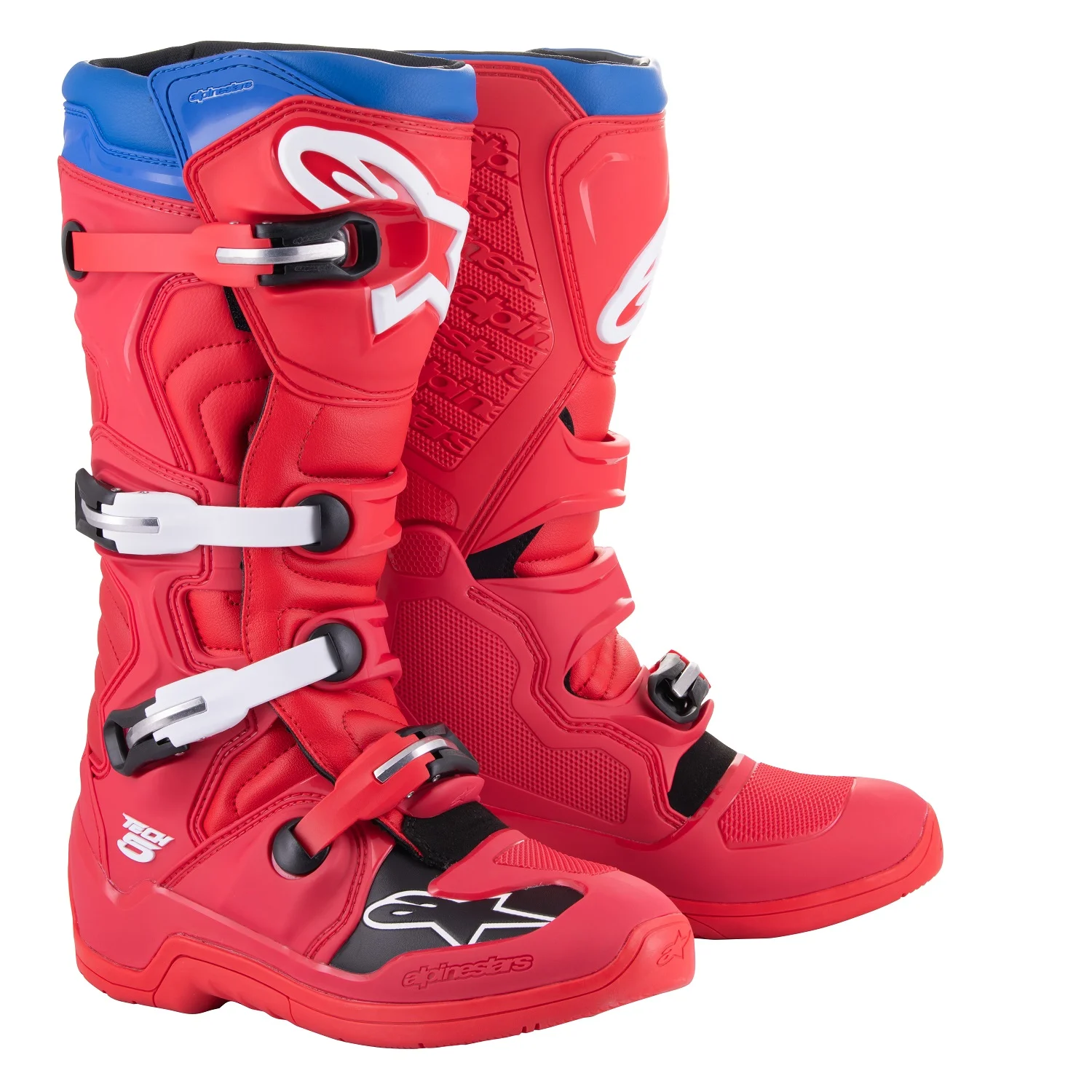 Alpinestars Tech 5 オフロードブーツ　29.5 Bota Alpinestars Tech 5 Vermelho/Azul Alpine - Spinelli Motos Boutique